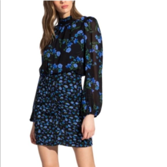 Shoshanna Dresses & Skirts - Shoshanna Kianna Dress in Black & Blue